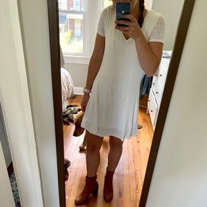 Anthro spring white dress